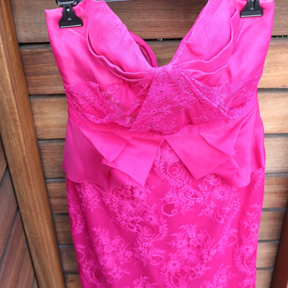 Vintage Marchesa Notte cocktail dress in magenta size 8